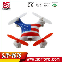 Wltoys V676 Incroyable Nano-taille US Drapeau CF Mode 6-axe 2.4g 4ch R / C Quadcopter Drone